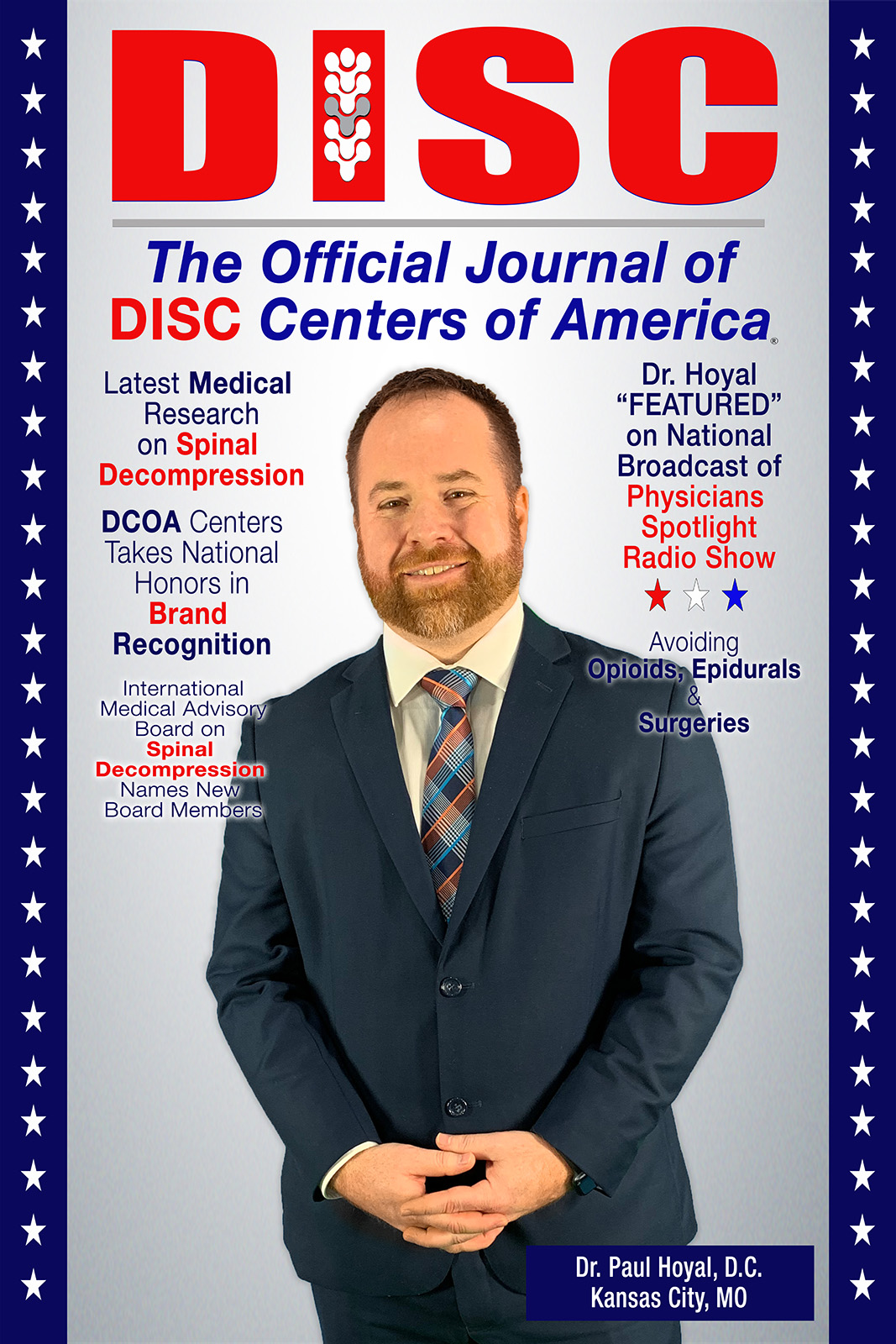 Image of an award for Dr. Paul Hoyal.