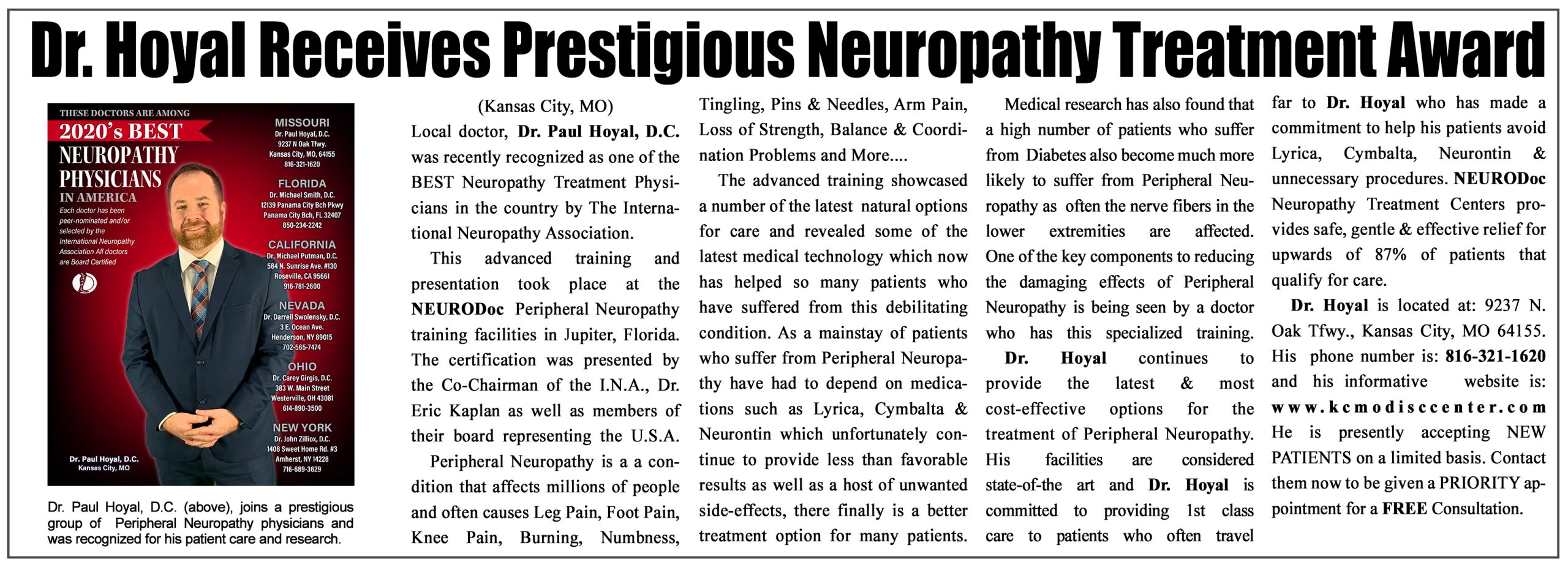 Image of newspaper ad.